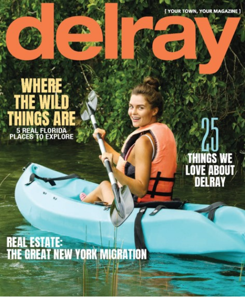 Delray magazine feature highlighting luxury interior and landscape design by Anita Imbesi