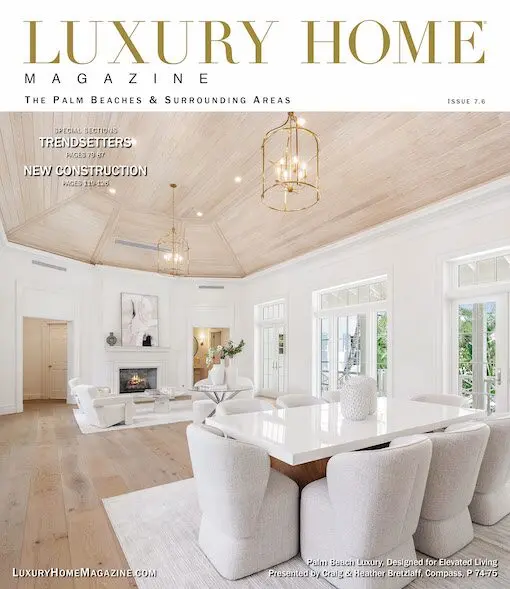 Luxury Home magazine feature showcasing high -end inteior design and luxury residentail living