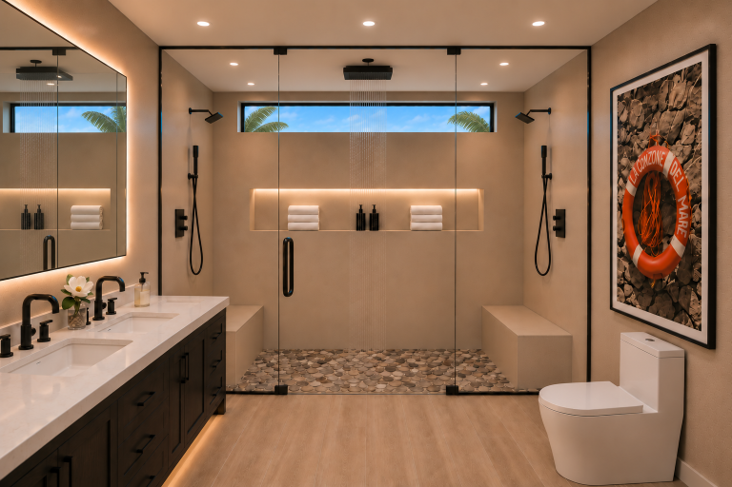 After picture master bathroom